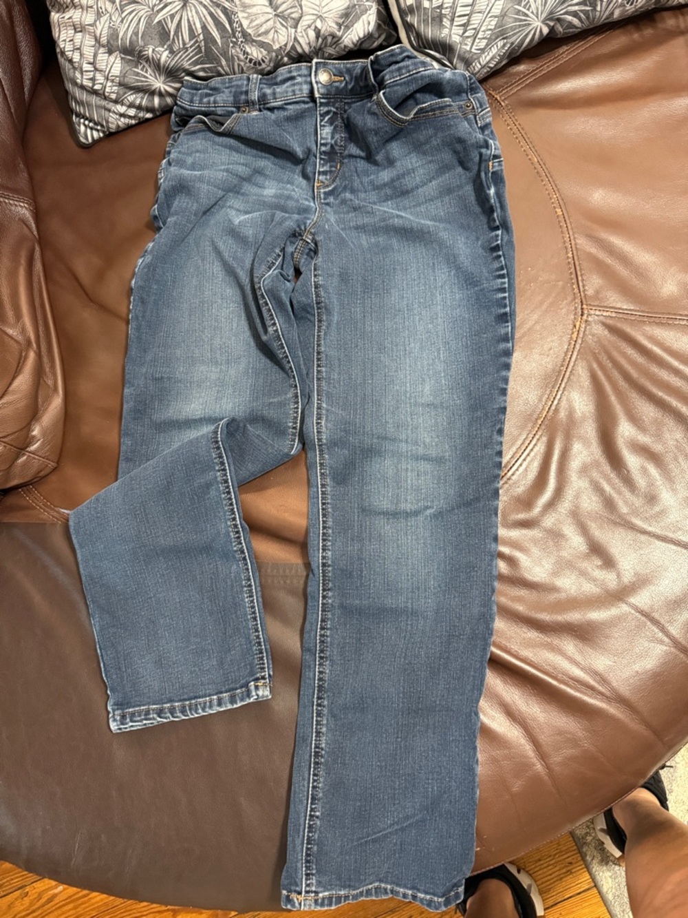 Classic Straight-Leg Blue Jeans